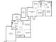 Layout of the home, including the living room, kitchen, dining room, and bedrooms at 9400 Leslieshire Dr, Raleigh, NC 27615