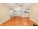 Open concept living area flows to kitchen, providing ample space for entertaining at 1002 Kingswood Dr # A, Chapel Hill, NC 27517