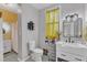 Bathroom featuring a modern vanity and toilet at 1011 Burch Ave, Durham, NC 27701