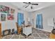 Bedroom featuring a desk area, gray rug and natural light at 1011 Burch Ave, Durham, NC 27701