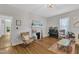 Inviting living room features a fireplace, hardwood floors, and comfortable seating at 1011 Burch Ave, Durham, NC 27701