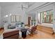 Spacious living room with cathedral ceilings and an open staircase at 106 Mill Rock Ct, Carrboro, NC 27510