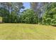 A expansive green backyard with mature trees, offering a serene outdoor space at 117 Carolina Forest Rd, Chapel Hill, NC 27516