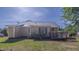 The backyard has a nice wooden deck perfect for entertaining and outdoor relaxation at 133 Parkhaven Ln, Garner, NC 27529