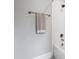 Bright bathroom featuring subway tile surround and modern fixtures at 1602 Bowery Dr, Raleigh, NC 27607