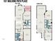 Detailed floor plan of home layout including living spaces, bedrooms, and garage at 161 Walking Path Pl, Hillsborough, NC 27278