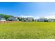 Large backyard with lush green grass and views of neighboring homes in a serene setting at 173 Vinson Park Dr, Archer Lodge, NC 27527