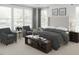 Serene main bedroom with large windows, neutral tones, and comfortable seating area at 2010 Kapalua Way # 192, Durham, NC 27703