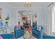 Sitting room with large windows, comfortable seating and open access to the dining room at 2112 Tulare Ct, Raleigh, NC 27612