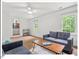Spacious living room with natural light and an open concept layout at 216 Brook Ln, Durham, NC 27712