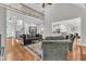 Spacious living room featuring a second-story overlook and access to kitchen at 3007 Krogen Ct, Creedmoor, NC 27522