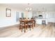 Dining area connecting to the kitchen, with a view of the backyard at 3025 Creek Moss Ave, Wake Forest, NC 27587
