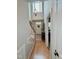 Entryway with hardwood floors, stairs, and chandelier at 327 Beavertail Rd, Henderson, NC 27537