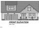 Front elevation view of house with garage, siding and covered porch at 3411 Amelia Grace Dr # 55, Fuquay Varina, NC 27526