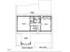 Second floor plan showing bedrooms #3 & #4 and unfinished storage at 3411 Amelia Grace Dr # 55, Fuquay Varina, NC 27526