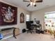 A spacious room featuring a desk and gaming setup at 3507 Portico Ln, Durham, NC 27703