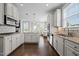 Well-equipped kitchen with white cabinets, granite countertops, and stainless steel appliances at 4420 Bonnie Loch Dr, Burlington, NC 27215
