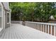 Spacious outdoor deck perfect for gatherings with surrounding greenery at 5 Wembley Ct, Durham, NC 27705