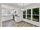 This modern kitchen offers new appliances, granite countertops and lots of natural light at 5236 Turf Grass Ct, Raleigh, NC 27610