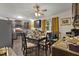 Kitchen with stainless steel appliances and adjacent dining area at 586 New Hope Church Rd, Apex, NC 27523