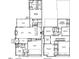 Detailed floor plan showcasing layout of first and second floors, including bedrooms, kitchen, and living areas at 6501 Burnette Flower Way, Raleigh, NC 27612