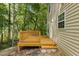 Home's wood deck has views of the surrounding green forest at 6604 Frogstool Ln, Raleigh, NC 27610