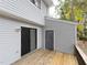 The deck with sliding door entry to the backyard at 7353 Sandy Creek Dr, Raleigh, NC 27614