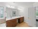Bright bathroom features a dual sink vanity with ample counter space and storage at 776 Legend Oaks Dr, Chapel Hill, NC 27517
