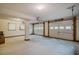 Spacious garage with two doors and high ceilings, ideal for parking or storage at 803 Churchill Dr, Chapel Hill, NC 27517