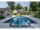 Stunning backyard pool and deck offer a perfect retreat for relaxation and entertainment at 813 Faulkner Pl, Raleigh, NC 27609