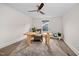 Office featuring a ceiling fan, natural wood desk, and an area rug at 829 Churton Pl, Cary, NC 27518