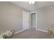 Bedroom showcasing a closet and ample space, perfect for storage or decoration at 8608 Cheerful Ct, Raleigh, NC 27615