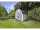 Backyard shed for extra storage at 8608 Cheerful Ct, Raleigh, NC 27615