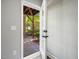 The entryway opens to reveal a charming outdoor patio at 8722 Macedonia Lake Dr, Cary, NC 27518