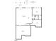 Basement floorplan with a recreation room, basement area, covered patio, and a bedroom at 1030 Steinbeck Dr, Durham, NC 27703