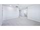 Hallway with plush carpet, recessed lights, and access to additional rooms at 1105 Landen Creek Ln, Zebulon, NC 27597