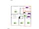 Second floor plan showing the primary bedroom, bathrooms, and additional bedrooms at 127 Caspian Ct, Lillington, NC 27546