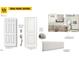 Showcasing trim, paint and door options including interior doors and alabaster wall color at 127 Caspian Ct, Lillington, NC 27546