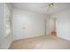 Comfortable bedroom with carpet, double door closet, and plenty of natural light at 1401 Brewer Jackson Ct, Wake Forest, NC 27587