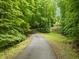 Paved driveway winding through a green, tree-lined landscape at 1514 Lawrence Rd, Creedmoor, NC 27522