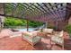 Outdoor patio with a pergola, a swimming pool, and lounge furniture at 1514 Lawrence Rd, Creedmoor, NC 27522