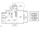 Detailed first floor plan showcasing the living, dining, foyer, and kitchen areas at 1519 Hermitage Ct, Durham, NC 27707