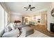 Inviting living area with an open layout to the kitchen and dining areas at 152 Chauncey Cir, Chapel Hill, NC 27516