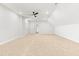 Spacious bonus room featuring a ceiling fan, neutral carpet, recessed lighting, and white walls at 166 Daffodil Ln, Clayton, NC 27527