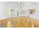 Bright living room with beautiful hardwood floors, high ceilings, and lots of natural light at 166 Daffodil Ln, Clayton, NC 27527