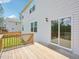 A beautiful back deck just outside the sliding glass doors at 170 Baker Farm Dr, Youngsville, NC 27596