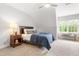 Bedroom with a window, and carpet creating a comfortable space at 203 Witheridge Ct, Apex, NC 27502