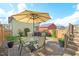 Outdoor patio area, ideal for dining, with a grill and garden at 2070 Great Ridge Pkwy, Chapel Hill, NC 27516