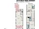 Floor plan of a two-story home with a layout of the first and second floors, highlighting room dimensions at 2070 Great Ridge Pkwy, Chapel Hill, NC 27516
