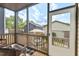 Relaxing screened porch with comfortable seating and an outdoor view at 2070 Great Ridge Pkwy, Chapel Hill, NC 27516